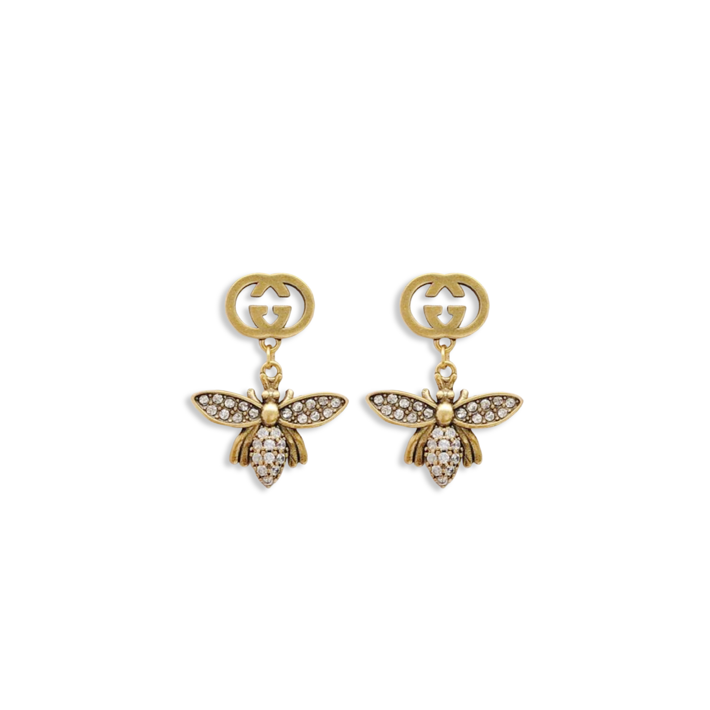 GUCCI INTERLOCKING G ANIMAL EARRINGS
